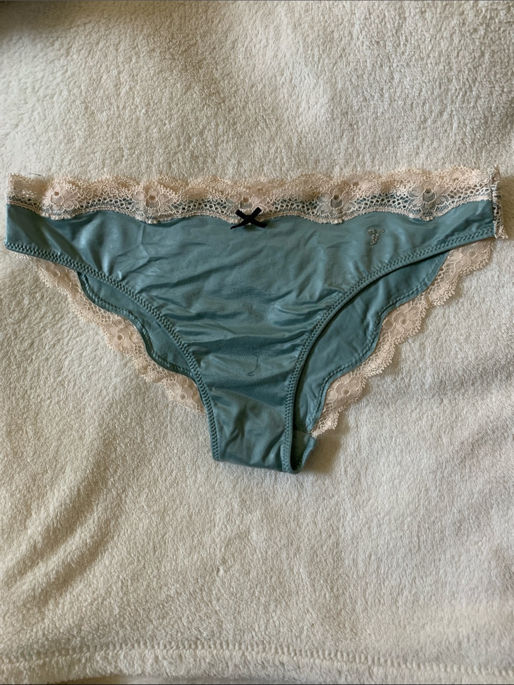 Victoria's Secret Bikini Panty with Cream Lace